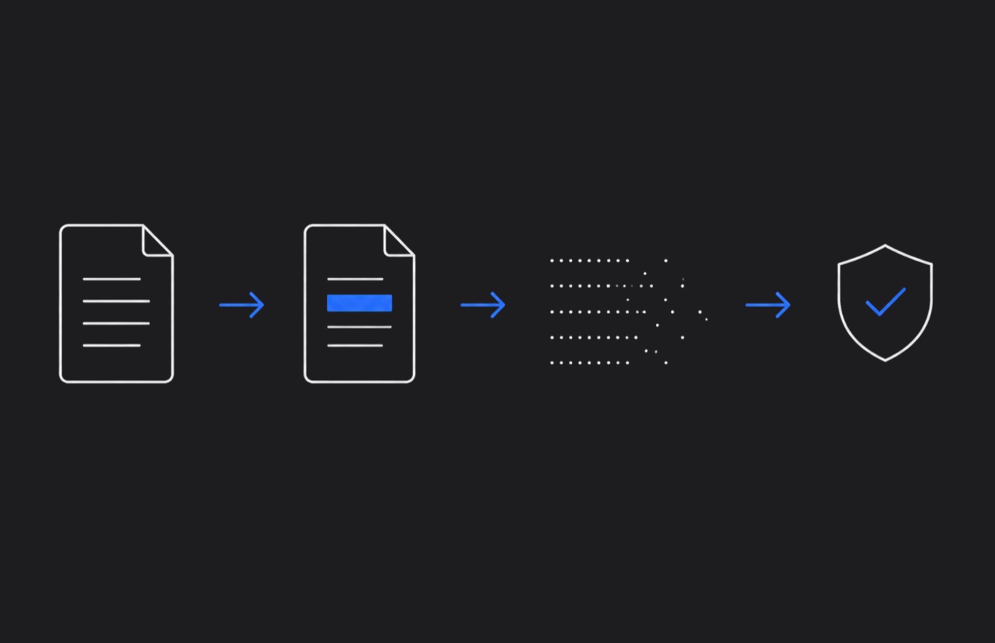A document with hidden metadata and EXIF data stripped alongside its redactions